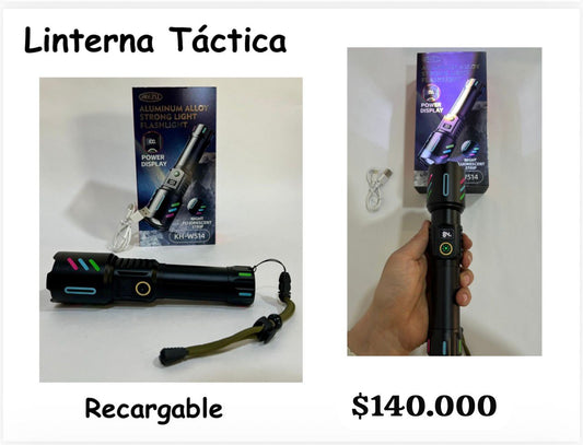 Linterna Tactica Recargable