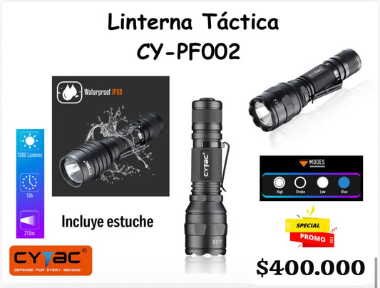 Linterna Tactica Recargable