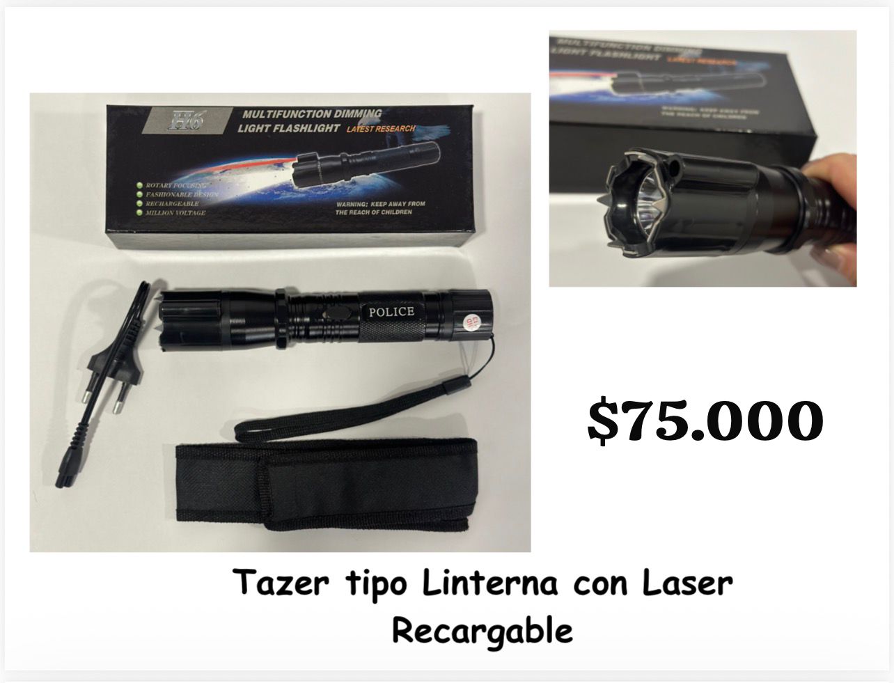 Linterna Tactica Recargable