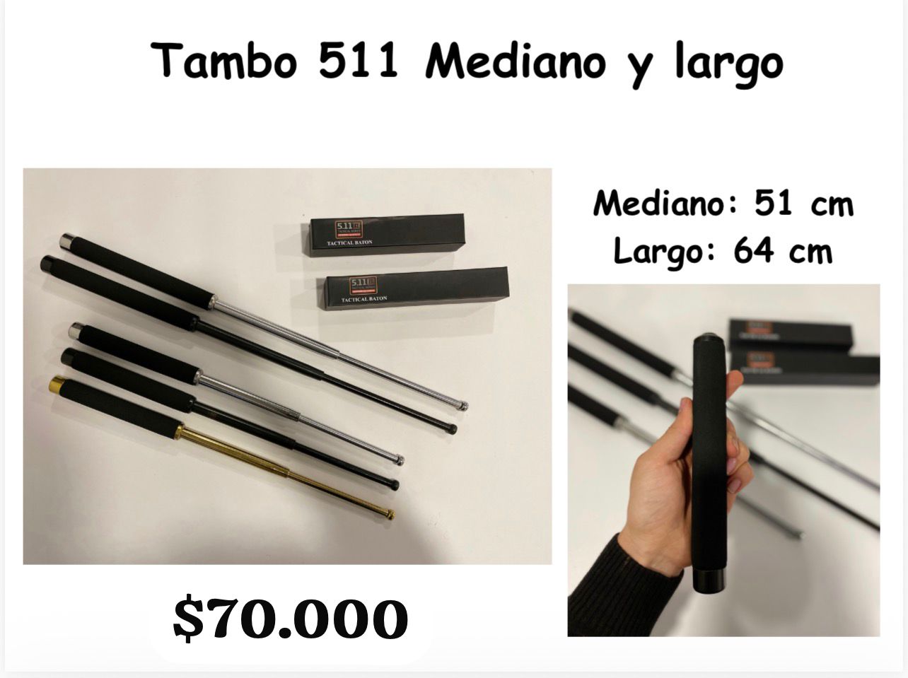 Tambo 511 Mediano y Largo