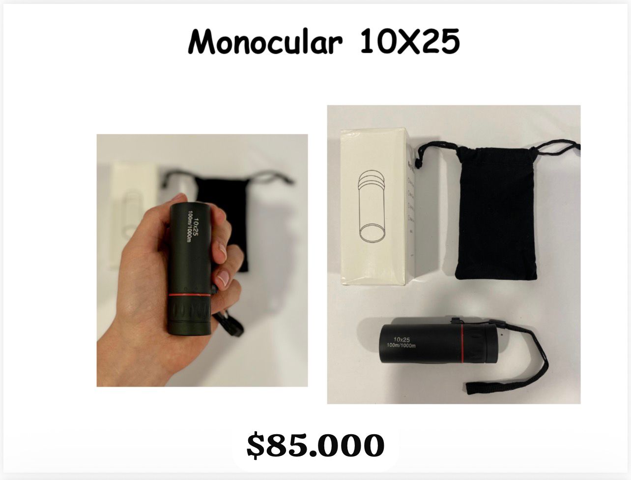 MONOCULAR 10X25