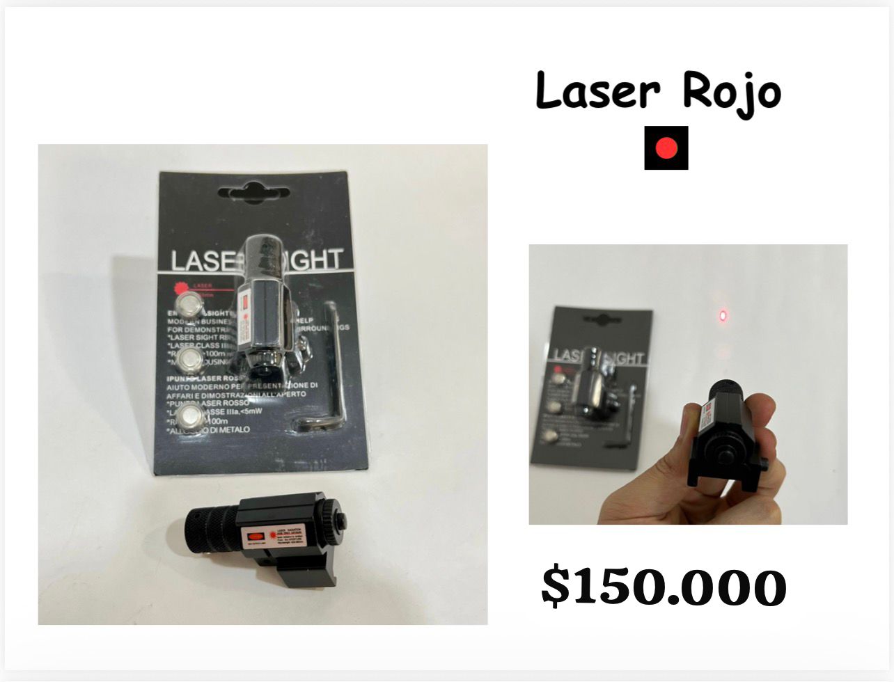 Laser Rojo PISTOLA