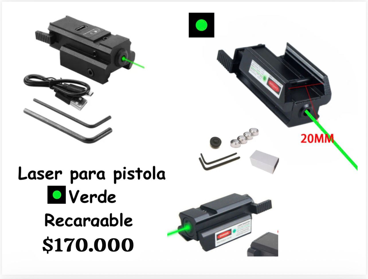 Laser Verde PISTOLA
