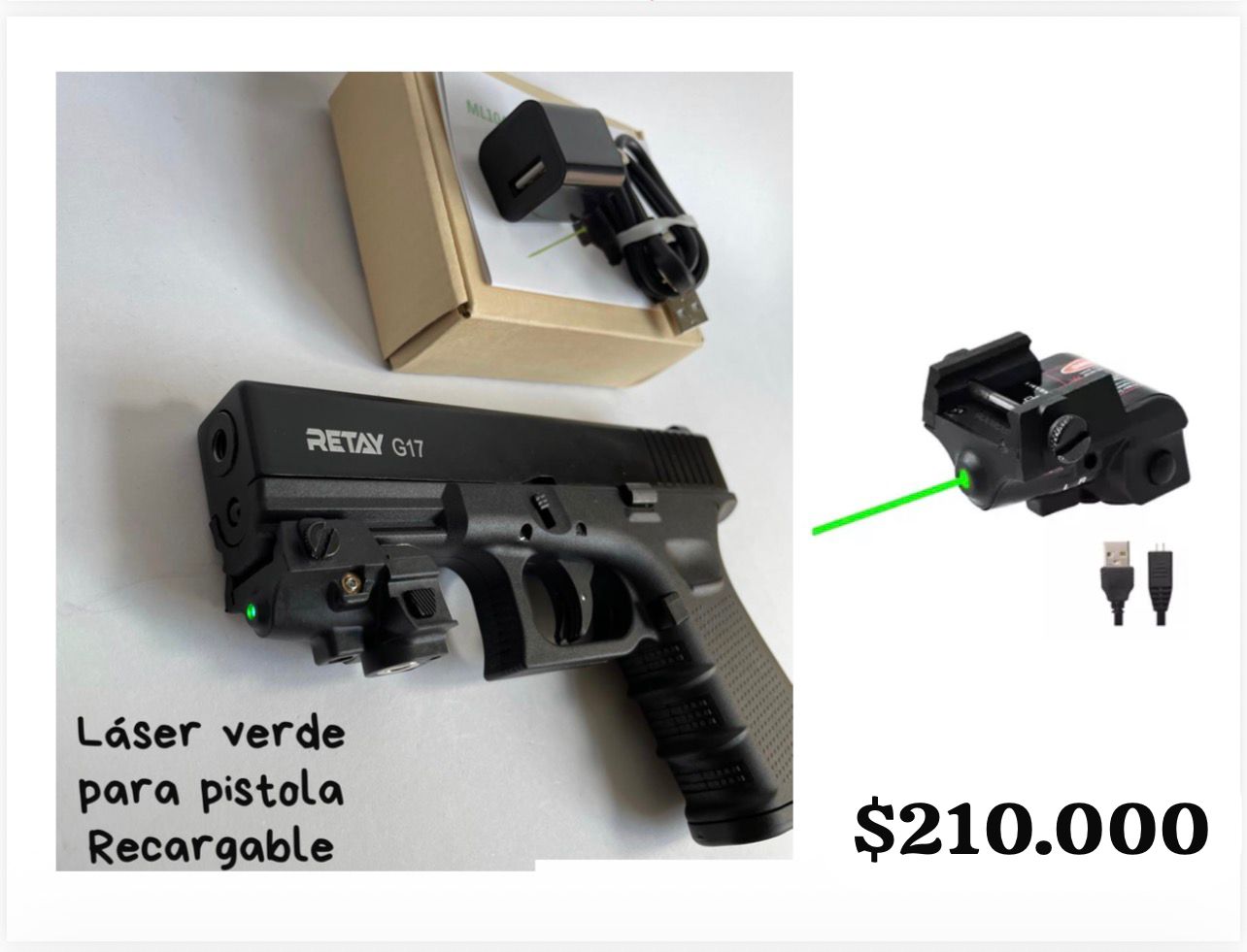 Laser Verde PISTOLA