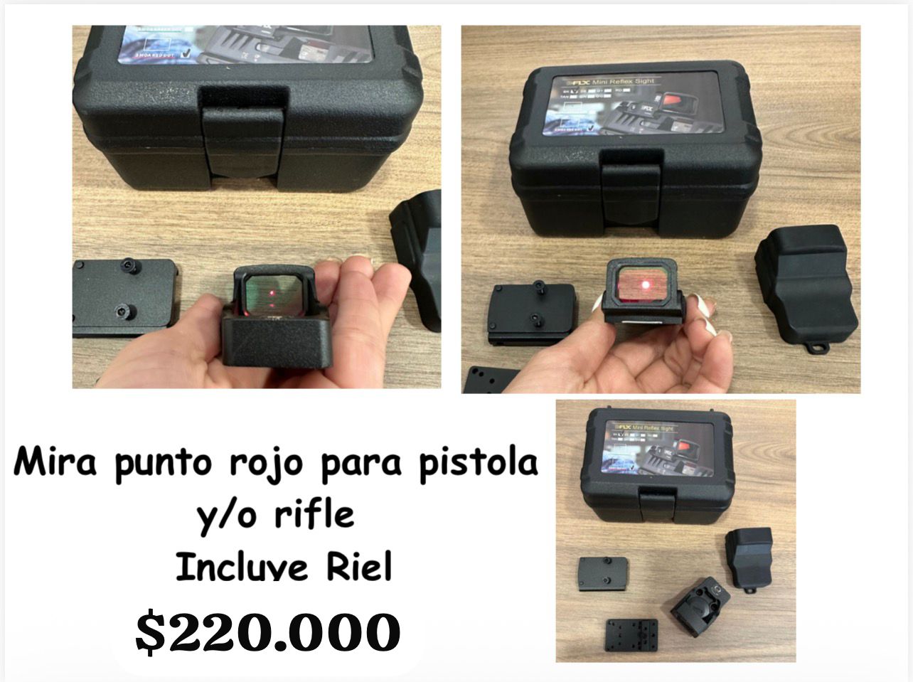Mira Punto Rojo PISTOLA Y RIFLE