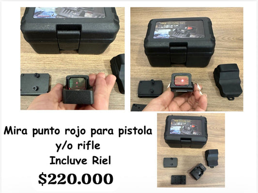 Mira Punto Rojo PISTOLA Y RIFLE